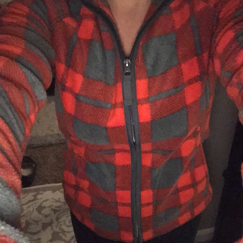 Fleece flannel jacket